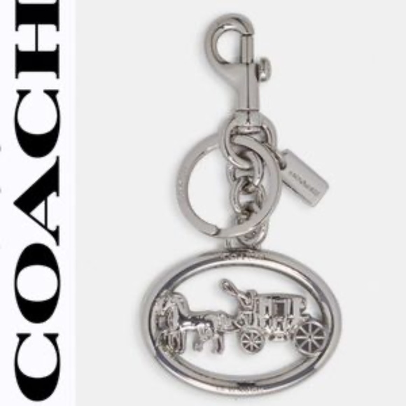 COACH Accessories - NWT  Coach Horse & Carriage Silver Charm
